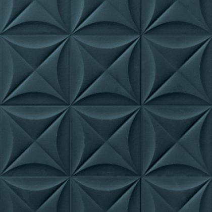 Dlažba Marca Corona 4D Flower Deep Blue